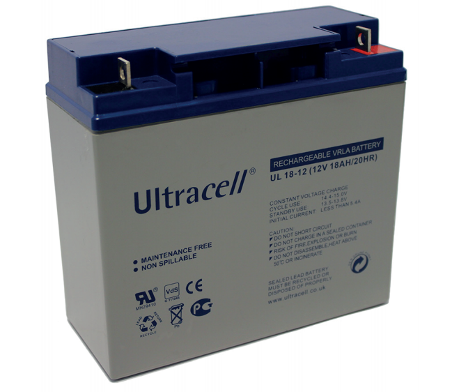 Gevoelig Scheiding Narabar Ultracell UL18-12 12V 18Ah Loodaccu - 12V - Loodaccu's - Oplaadbare  batterijen | NKON