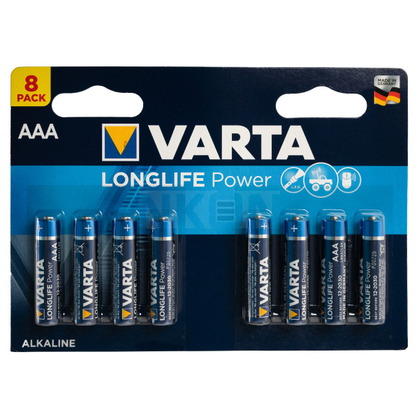 8 AAA Varta Longlife Power - 1.5V