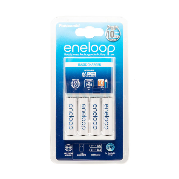 Panasonic Eneloop BQ-CC51 batterijlader + 4 AA Eneloop (1900mAh)
