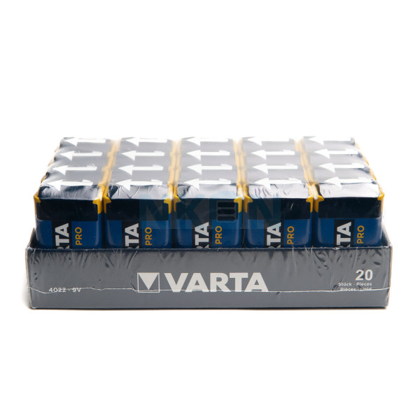 20x 9V Varta Industrial Pro