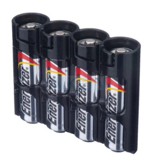 4 AA Powerpax Battery case - Zwart