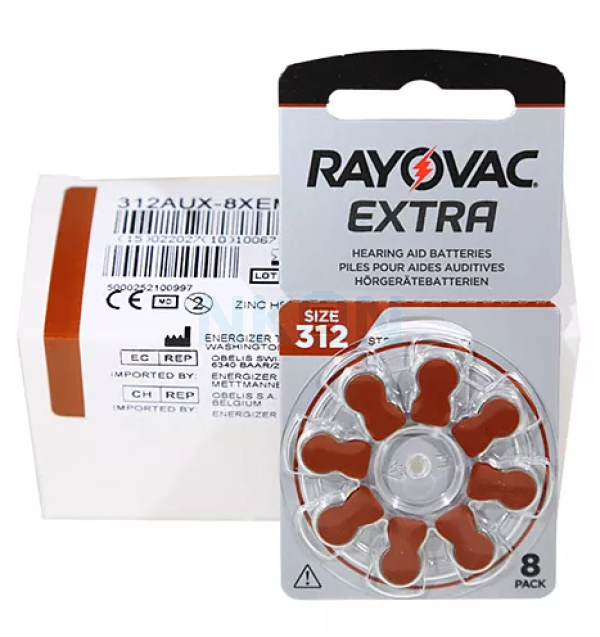 80x 312 Rayovac Extra hoorbatterijen