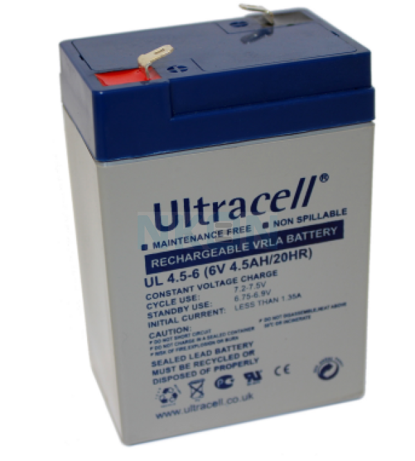 Ultracell UL4.5-6 6V 4.5Ah Loodaccu