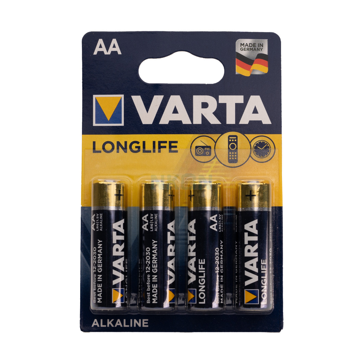 4 AA Varta Longlife - 1.5V - AA - Alkaline - Wegwerpbatterijen | NKON