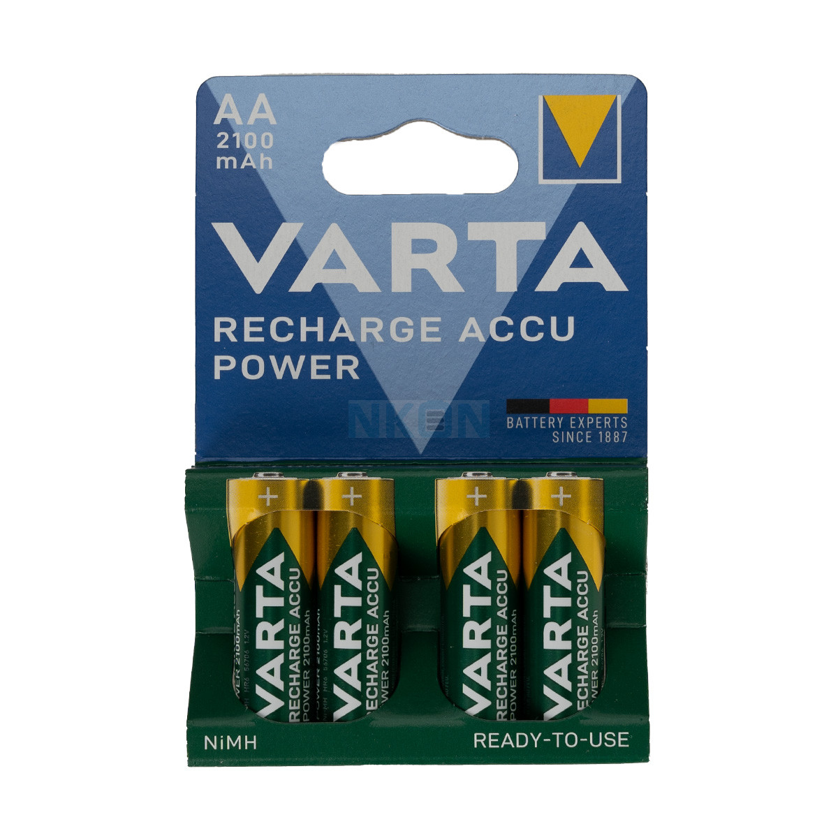 4 AA Varta Recharge batterijen Power | NKON 2100mAh - Accu - Oplaadbare AA NiMH - 