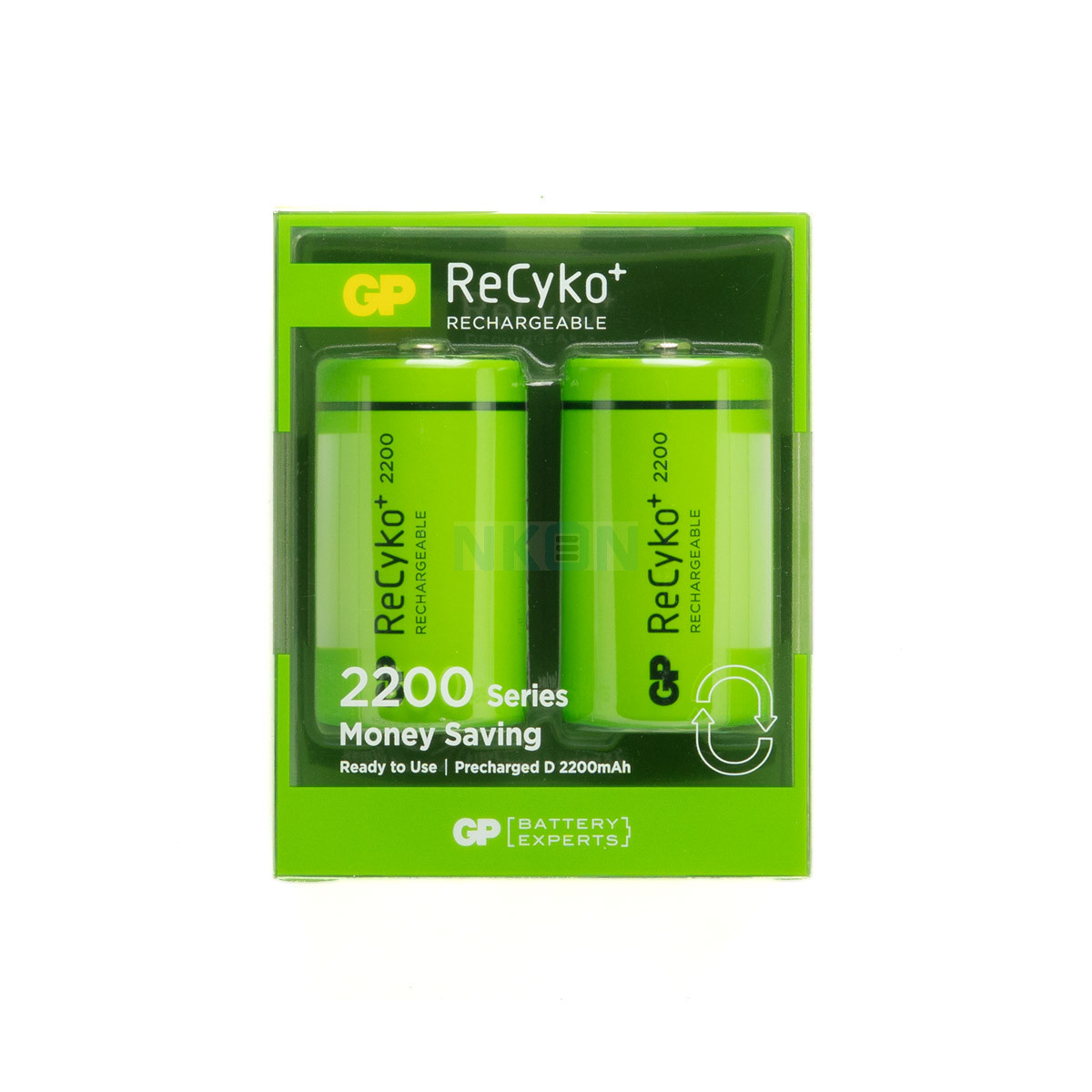 achter Bedrog Vet 2 D GP Recyko - 2200mAh - C, D & 9V - NiMH - Oplaadbare batterijen | NKON