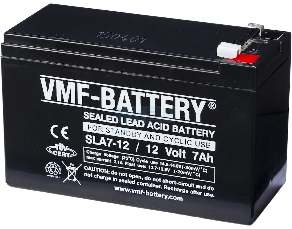 Vlucht Schrijf op daarna VMF 12V 7Ah Loodaccu - Loodaccu's - Oplaadbare batterijen | NKON