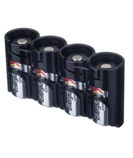 4 D Powerpax Battery case - Zwart
