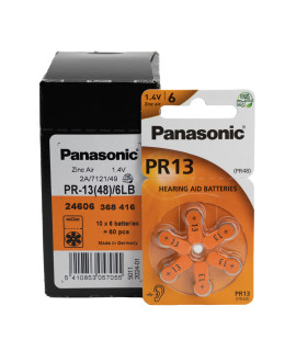 60x 13 Panasonic hoorbatterijen