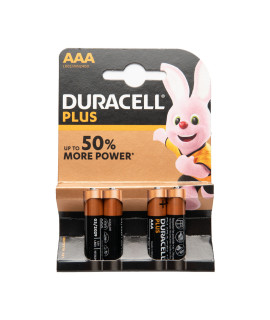 4 AAA Duracell Plus - 1.5V