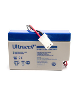 Ultracell UL0.8-12 12V 0.8Ah Loodaccu met AMP stekker