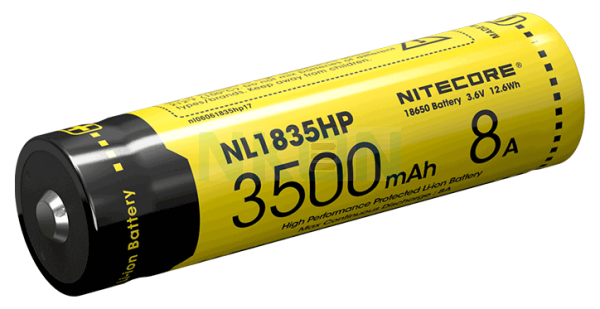 Nitecore 18650 NL1835HP 3500mAh (Protegido) - 8A