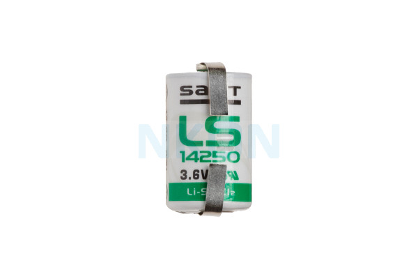 Lítio SAFT LS14250 / 1 / 2AA com lábio-U - 3.6V