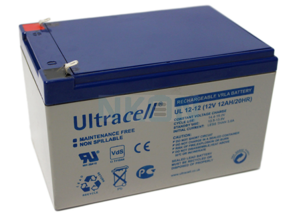 Ultracell UL12-12 12V 12Ah Bateria chumbo-ácido