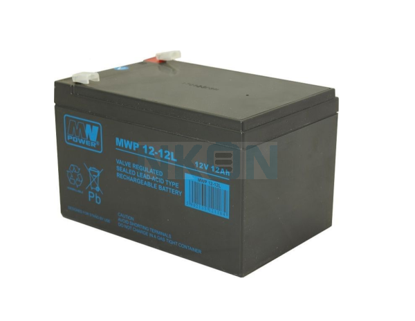 MWPower MWP 12V 12Ah Bateria de chumbo-ácido (6.3mm)