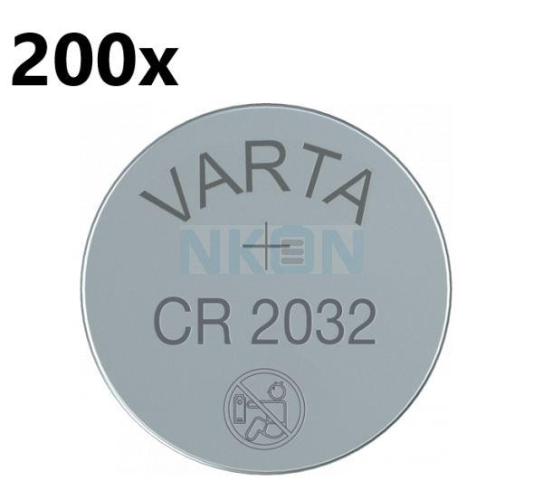 200x Varta CR2032 - 3V - bulk