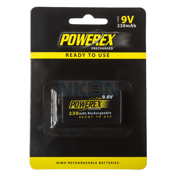9.6V Powerex Pré-carregado - Embalagem padrão varejo - 230mAh 