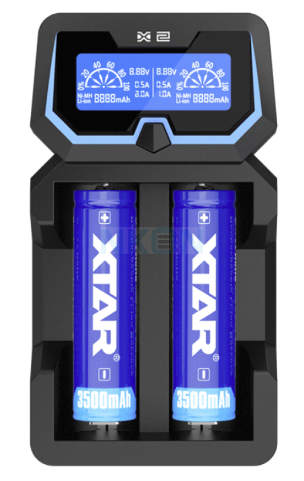 Carregador de bateria XTAR X2