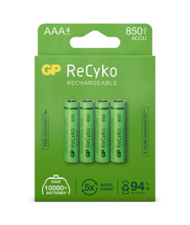 4 AAA GP ReCyko+ - blister - 850mAh