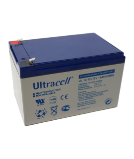 Ultracell UL12-12 12V 12Ah Bateria chumbo-ácido