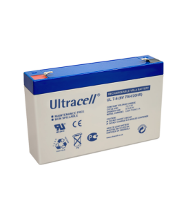 Ultracell UL7-6 6V 7Ah Bateria chumbo-ácido