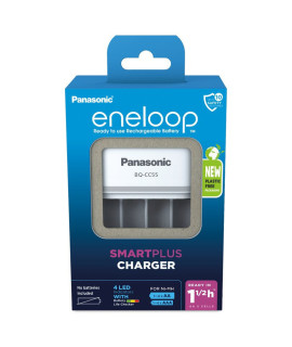 Panasonic Eneloop BQ-CC55E carregador de bateria (embalagem de papelão)