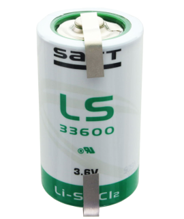 SAFT LS 33600/D com tags U - 3,6 V