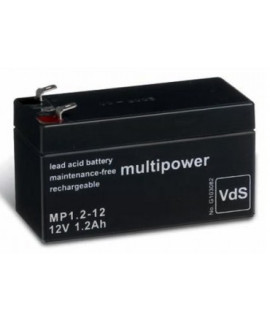 Multipower 12V 1.2Ah Bateria chumbo-ácido (4.8mm)