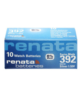 10x Renata 392 (SR41W) - 1.55V data de validade