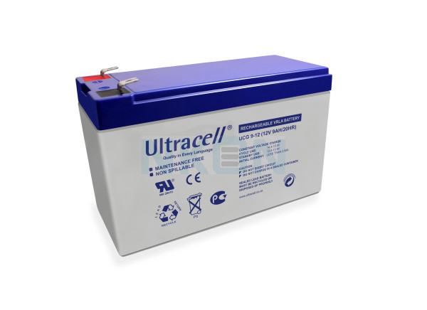 Ultracell UCG9-12 Deep Cycle 12V 9Ah Batterie au plomb 
