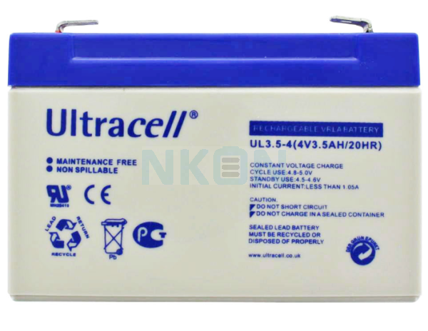 Ultracell UL3.5-4 4V 3.5Ah batterie au plomb