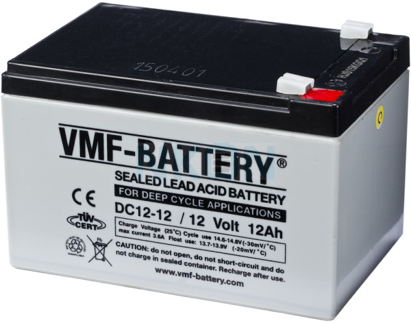 VMF DC12-12 Deep Cycle 12V 12Ah Batterie au plomb