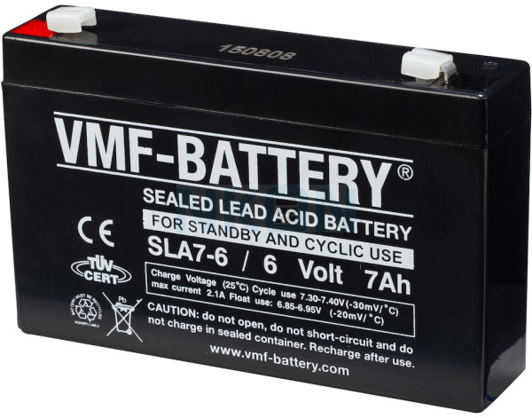 VMF 6V 7Ah batterie au plomb