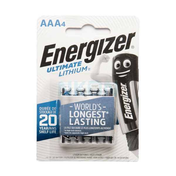 4 AAA Energizer Ultimate Lithium L92 - 1.5V