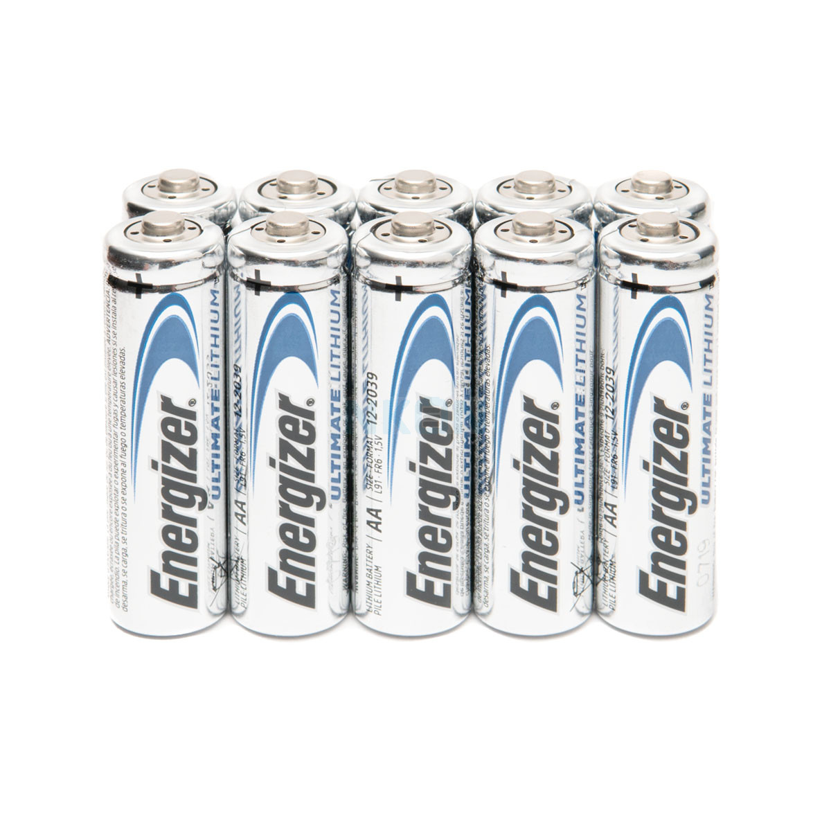 10x AA Energizer Ultimate Lithium L91 - 1.5V - AA / 14500 - Lithium - Piles  jetables
