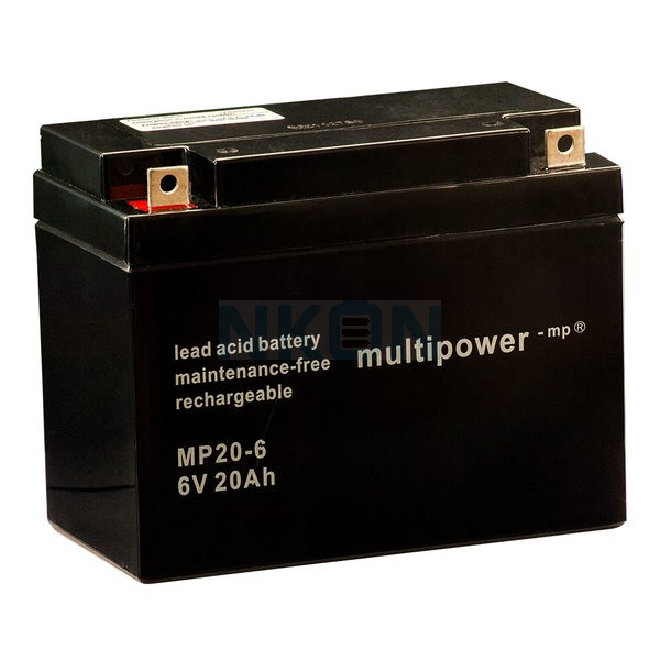 Multipower 6V 20Ah Batterie Plomb - 6V - Batterie au plomb - Piles