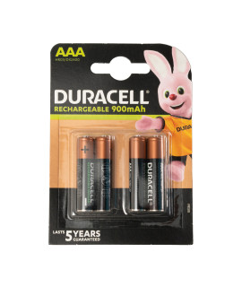 4 AAA Duracell Rechargeable - 900mAh