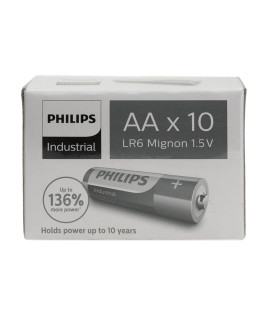10 AA Philips Industrial – 1.5V