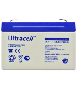 Ultracell UL3.5-4 4V 3.5Ah batterie au plomb