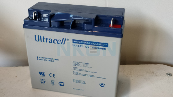 Ultracell 12V 18Ah Batería de plomo - Dañado ópticamente