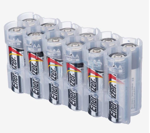 12 AA Powerpax Caja de batería - Transparente