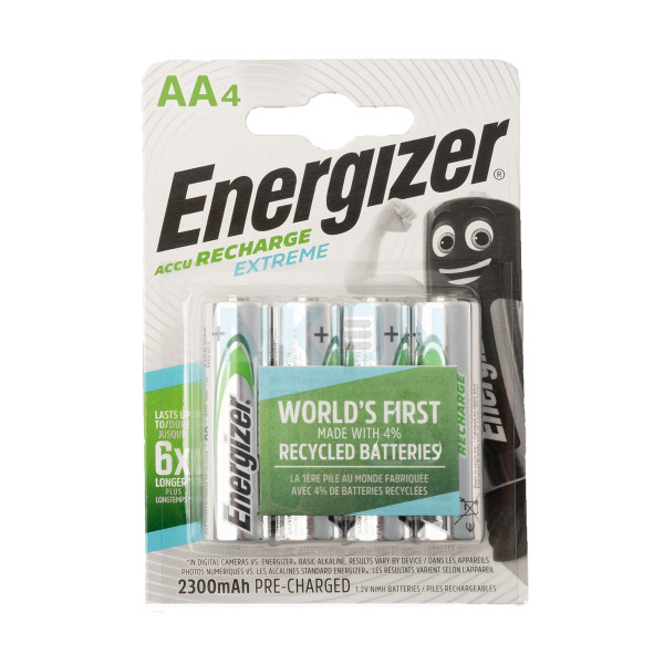 4 AA Energizer Recharge Extreme - 2300mAh