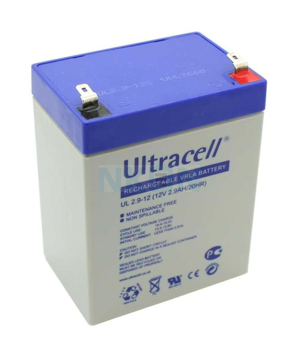 Ultracell UL2.9-12 12V 2.9Ah batería de plomo