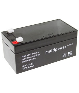 Multipower 12V 3.4Ah Batería de plomo