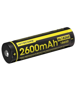Nitecore 18650 NL1826R USB 2600mAh (protected) - 5A 