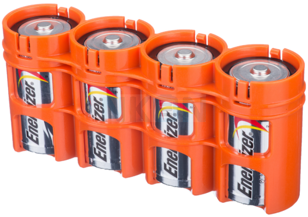 4 D Powerpax Battery case - Orange