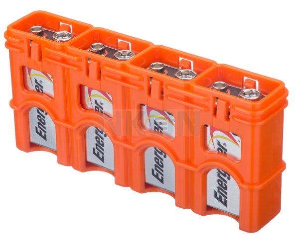 4 9V Powerpax кассета для батареек - Oранжевый