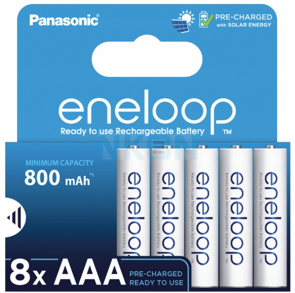 8 aaa eneloop - 800mAh - картонная упаковка