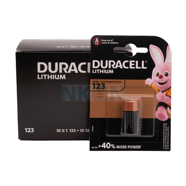 Duracell CR123A Lithium - блистер