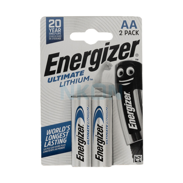 2 AA Energizer Ultimate L91 литиевые батарейки